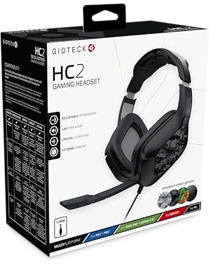 Gioteck HC2 Wired Headset for PS5/PS4, Xbox Series X, Switch, PC - Camo