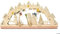 Drechslerei Kuhnert - Hobaku Bastelset - Schwibbogen/Lichterkranz - Motiv: Schneemann - Dekoration aus Holz zum Zusammenbauen - Maße: ca. 40 x 20 x 5 cm - Made in Germany