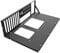 Kuaijie Mining Frame Open Chassis Frame Thickened Motherboard Bracket Fixing Frame Mining Rig Case Frame