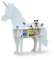 The Cardboard Co Kinder Regal Emily das Einhorn in weiß - geeignet für ca. 50 Tonies, Spielzeug oder Kinderbücher - 100% plastikfrei (Naturweiß)
