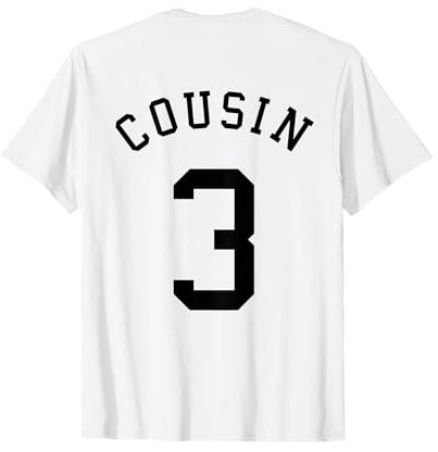 Cousin Team Shirt No. 3 Football Soccer Volleyball Cricket T-Shirt