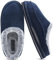 KuaiLu Herren Kuschelschuhe aus Plüsch mit offenem Rücken Herren Memory-Schaum Clog Hausschuhe Bequeme handgemachte Stitch Microsuede Slip-On Hausschuhe mit stützend Indoor Outdoor Blau Größe 47