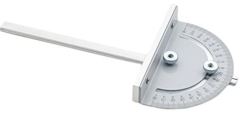 Baoblaze Metallo Goniometro Gradi Testa Rotonda Angle con 90 millimetri Braccio Regolabile per la Lavorazione Del Legno Da