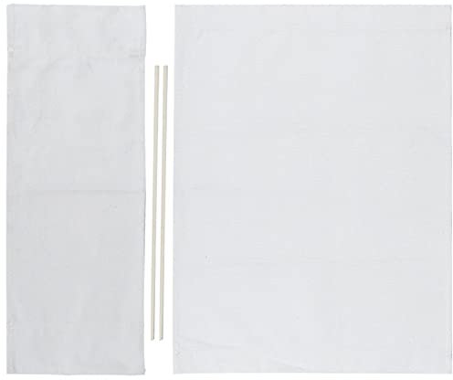 Stuhl-Leinwand-Abdeckung, Ersatzbezug aus Segeltuch, Tragbare Klappstuhlbezugssatz, Regiestuhl Ersatzsitz oder Direktorenstühle Wohnmöbel(Weiß)