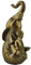 Boulevard East Concepts Glücksbringer Elefant Buddha Figur mit erhöhtem Stamm - Yoga Geschenke, Geschenke für Yoga-Liebhaber, Yoga-Geschenke für Frauen