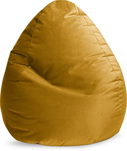 Sitting Point Sitzsack Marla XXL Samt senf