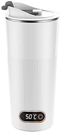 Bollitore da tè Elettrico Piccolo da 400 ml, bollitore Elettrico Portatile da Viaggio Ricaricabile USB, Tazza da caffè elettrica Portatile con Display a LED, bollitore 3 in 1 per c