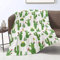 Domgoge Kuscheldecke Kaktus Kinder 3D Kaktus Flauschig Flanell Fleecedecke Decke TV-Decke Decken Erwachsene Frauen Geschenk Sofa, 130cm x 152cm