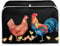 STUOARTE Cock Print Kitchen Toaster Covers 4 Slice Wide Slot Cute Rooster Toaster Dust Cover Small Appliance Covers Dustproof Bread Maker Covers