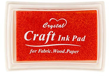 Ancwzoz Stempelkissen f¨¹r Kinder Waschbar f¨¹r Gummistempel Papier Scrapbooking, Rot