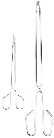 Yardwe 2 Stück Outdoor-Werkzeuge Zangen Werkzeug Brotwerkzeuge Kaminholzzange Gartennabber Kaminholzklaue Müllklammer Müllzange Scherenzange Edelstahlschere Zange Mülleimer