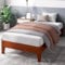 Zinus Wen Letto 80x190 cm - Struttura letto 30 cm di altezza - Struttura letto a piattaforma in legno deluxe con supporto a doghe in legno - Marrone