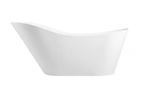 BRAIDER SARRAYA Freistehende Badewanne Acryl Weiß 180 x 88 cm