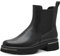 MARCO TOZZI Damen Chelsea Boots aus Kunstleder mit Reißverschluss, Schwarz (Black), 38 EU