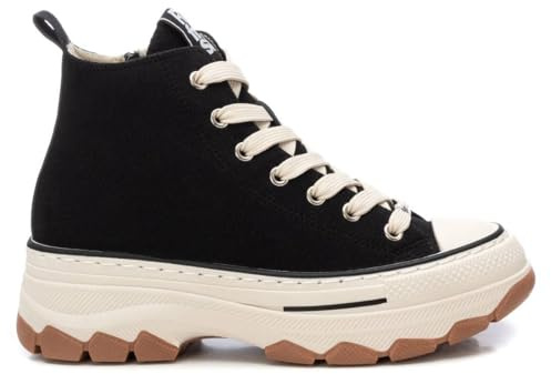 REFRESH - Sportschuhe Sneaker Damen Schwarz - Bequeme und vielseitige Schuhe - Casual Mode - Modell 17231701 (Größe 41)