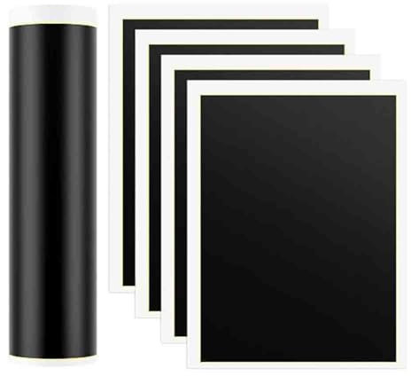 Kopinma 4 Stück Schwarzes Lasergravur-Markierungspapier, 39 X 27 cm Laser Folie, DIY Lasergravur Papier für Metall, Glas, Keramik, Steinfliesen, Graviermaschine Zubehör Material