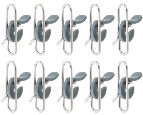 eMagTech Angelköder-Clips, Edelstahl und Kunststoff, 2,55 x 1,1 cm, 50 Stück