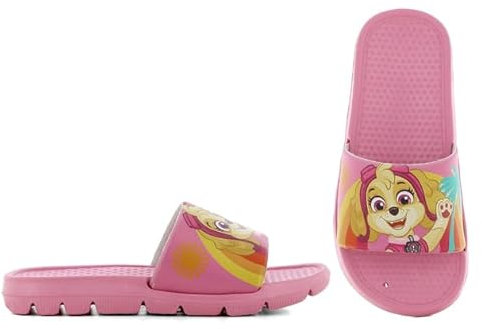 eplusm Mädchen Badeschuhe Rosa Mit Paw Patrol Skye Badelatschen Sommer Hausschuhe rutschfeste Strand Sandalen (Rosa, EU Schuhgrößensystem, Kleinkind, Damen, Numerisch, M, 26)