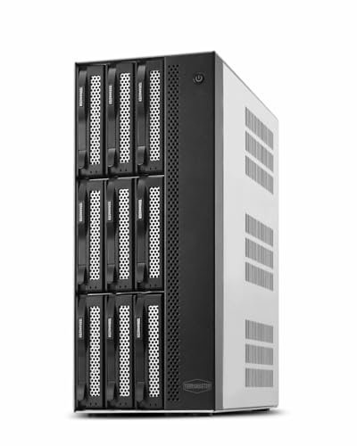 TERRAMASTER T9-500 Pro NAS Speicher - 9Bay Core i7 1255U 10 Kerne 12 Threads CPU, 16GB DDR5, 10GbE X2, Network Attached Storage Spitzenleistung für Unternehmen (Diskless)