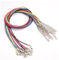 Rockreyoa 1.5mm Bunt Geflochtene Gewachste Halskette Schnur Lederband Kette mit Hummer Schließe und Verlängerungskette Seil Schnur Dünn Schmuckband für DIY Armband, Halskette Gemischte Farben 10 Stück