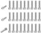 M METERXITY 30 Pcs Vis Cannelée à Boulon Torx T25 M5x20mm Vis à Tête Cylindrique à Pas de 0,8mm Acier Inoxydable 304 pour Pièce de Rechange pour Tronçonneuse [Argenté]
