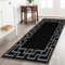 BedLooms Door Mat Indoor & Outdoor 80x150 cm – Non Slip Heavy Duty muddy mats for dogs UK – Greek Key Style Welcome Front Doormat – Dirt Trapper Kitchen Floor Mat Inside Outside Doormats, Nico Black