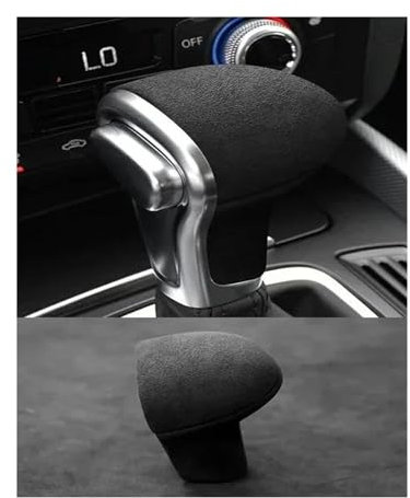 SCSTHRCRA Schaltknäufe Für A&UDI A4l/A6l/A5/A6/A7/Q5/Q7/S6/S7 2009-2018 Auto Schaltknauf Abdeckung Trim Aufkleber Innenleisten Zubehör (Black)