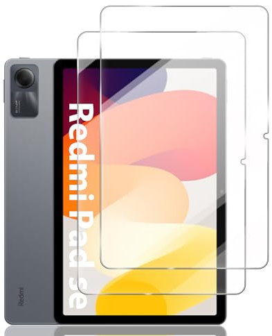 2 Stück Panzer Schutz Glas Für Xiaomi Redmi Pad SE 11, kompletter Schutz, Shatter-Resistant, HD Clear Displayschutz Panzerfolie, 9H Härte Displayschutz Kompatibel mit Hülle