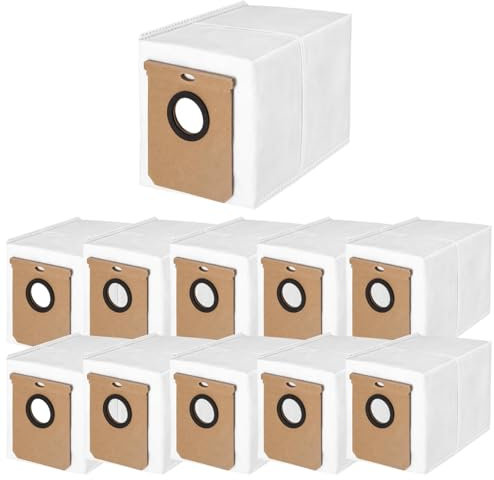 Roboparts® Recambios 10 bolsas vaciado compatibles con robot aspirador Cecotec Conga 7490 Ultimate / 8490 Ultimate