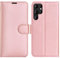 Case for Samsung Galaxy S25 Ultra PU Leather Flip Wallet Book Cover Card Slots, Magnetic Closure and Built In Stand Compatible with Samsung S25 Ultra Rose Gold