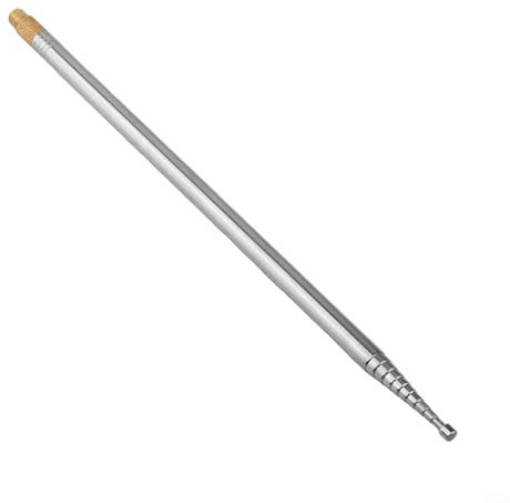 304 Stainless Steel 2.5M,Whip Antenna for PAC12 JPC-7 DIY Shortwave Radio Telescopic Extendable 10-Section HF Antenna(1PCS)