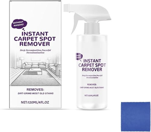 Multipurpose Powerful Quick-Drying Carpet Cleaner, Instant Carpet Spot Remover, Stubborn Stain Deep Clean, Resolve Professional Strength Spot and Stain Cleaner, 120ML (1)