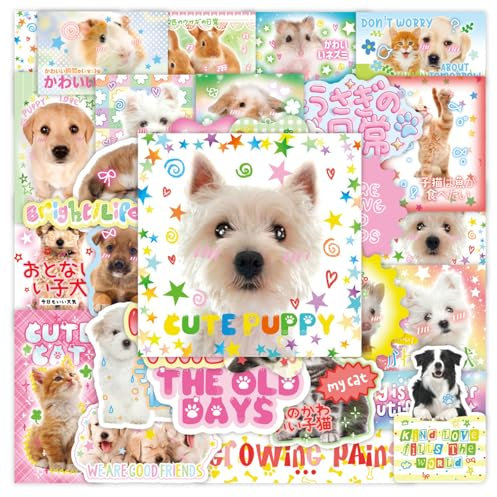 40COUNTS Animal Sticker Ästhetischer Aufkleber Für Scrapbooking Notebook Wasserflasche Telefon Hülle Skateboard Gitarrenpackung