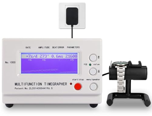Professioneller Timegrapher NO.1000-6 Positionskalibrierwerkzeug mit Mikrofonsensor & LCD-Display, Multifunktions-Zeitmessgerät für mechanische / automatische Uhren