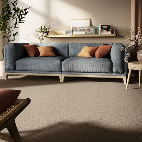 Teppichboden Cambridge Young in Taupe, GUT Siegel Zertifiziert, Größe: 200x400 cm