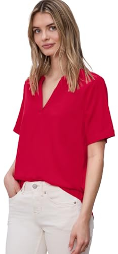Street One Damen Kurzarm Bluse mit Turn-Up