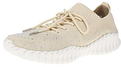 Bernie Mev Gravity Crystals - Damen Sneaker - Nude