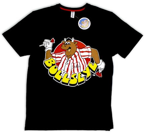 Bullseye TV Series Men's T-Shirt, Black with Bully Graphic Print