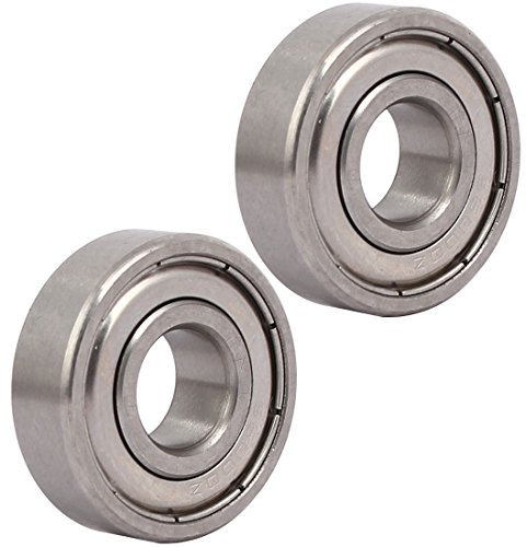 sourcing map 2 Stück 6000Z 26mmx10mmx8mm Edelstahl Abgeschirmt Tief Rille Kugellager de