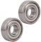 sourcing map 2 Stück 6000Z 26mmx10mmx8mm Edelstahl Abgeschirmt Tief Rille Kugellager de