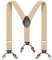 Beauty7 Bretelles Vintage Elastique pour Hommes et Femmes Une Taille Convient Tous Les Clips Pinces Forts Style Y Diverses Couleurs,1m40 - 1m85,Beige