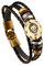 MeiPing Lederarmband mit Sternzeichen-Anhänger, One Size, Leder