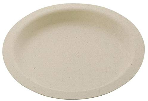 bio 50 Piatti 22,5 cm. Tondo h. 3 cm.15 gr. biodegradabile e compostabile polpa cellulosa Feste sagre Byò Piatto Unico Siena