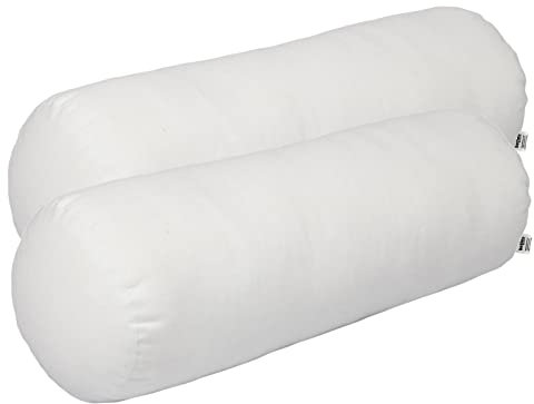 beties - PublikFree -, XL Nackenrolle 2er Set ca. 25x70 cm, Kissenfüllung Allergiker-Kissen Allergikergeeignet Schlafkissen Weich Polyester-Faserbällchen, Bezug 100% Baumwolle