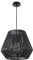 Paco Home Hängelampe Bambus Wohnzimmer Pendelleuchte Rattan Esstisch Esszimmer Lampe E27 Hängeleuchte Papier Boho, Farbe:Schwarz (Ø32cm), Leuchtenart/Farbe:Pendelleuchte - Schwarz