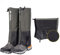 Gamaschen Wasserdicht Wandern Leg Guards Gaiter for Herren Damen Kinder Outdoor Regengamaschen Fahrrad Climbing Trekking Snow Hiking (Grün (warme Flusen), S(34-36))