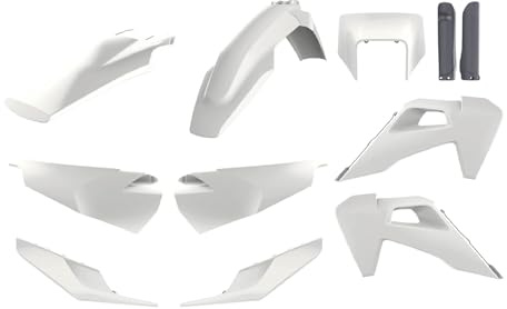 POLISPORT 91105 - Polisport Enduro Plastic Replica Kit for those looking for OEM Quality for Husqvarna Motorcycles in OEM Colour