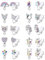 JeryWe 10 Paar Niedliche CZ Ohrclips für Frauen Mädchen Hypoallergen Herz Schmetterling Blume Tiermotive Clip On Ohrringe Ohne Ohrlöcher Schmuck Set Mehrfarbig