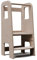Moblì Montessori 2-in-1 Lernturm & Tritthocker - Stabiler Learning Tower für Kinder ab 1 Jahr, Fördert Selbstständigkeit, Sichere Kindertritt Möbel für Baby- & Kleinkinderzimmer