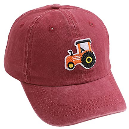 Baseball Cap Jungen Kinder Basecap Mädchen Cartoon Traktor Caps Sonnenhut Kids Mütze Snapback Cap Verstellbare Kappe Hut Sport Mütze für Reisen Sonnenhut UV Schutz Kinder Schirmmütze 2-5 Jahre
